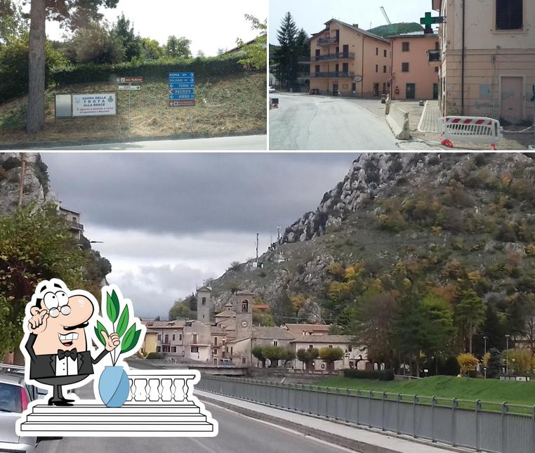Goditi la vista dagli esterni di Bar Pizzeria I Giardini