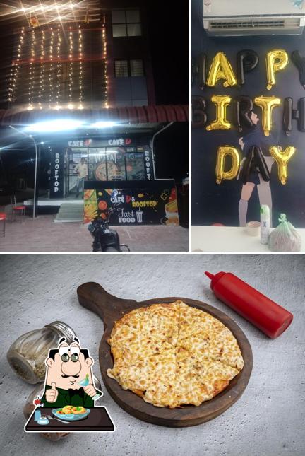 Meals at Cafe D & rooftop