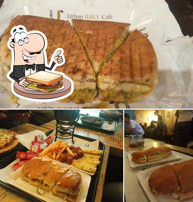 Pick a sandwich at URBAN JUICE CAFE