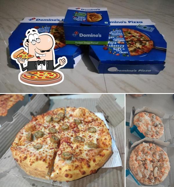 Pick pizza at Domino's Pizza Satsang Chowk, Deoghar