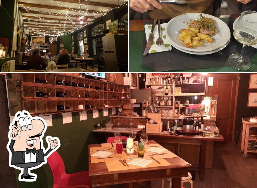 Gli interni di Osteria Cavallari