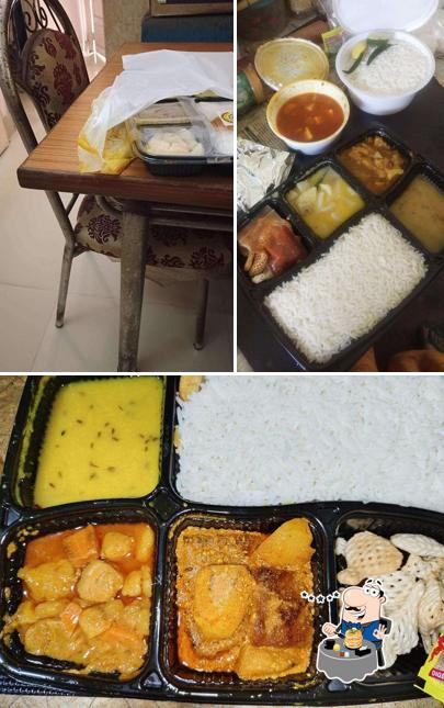 This is the photo depicting food and interior at Panch Phoron