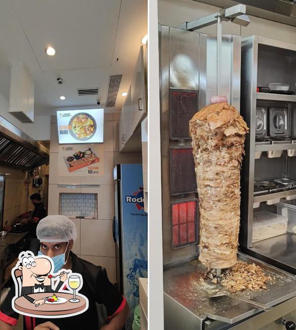 Food at Almaaz Shawarma