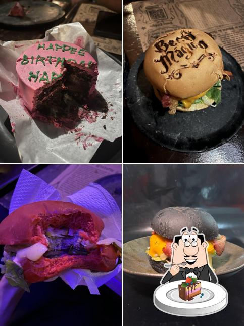 Bolo de chocolate em Beco Mágico