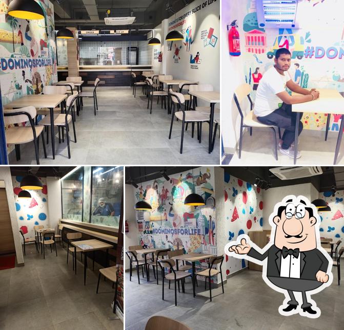 The interior of Domino's Pizza Kenchanakuppe, Bidadi