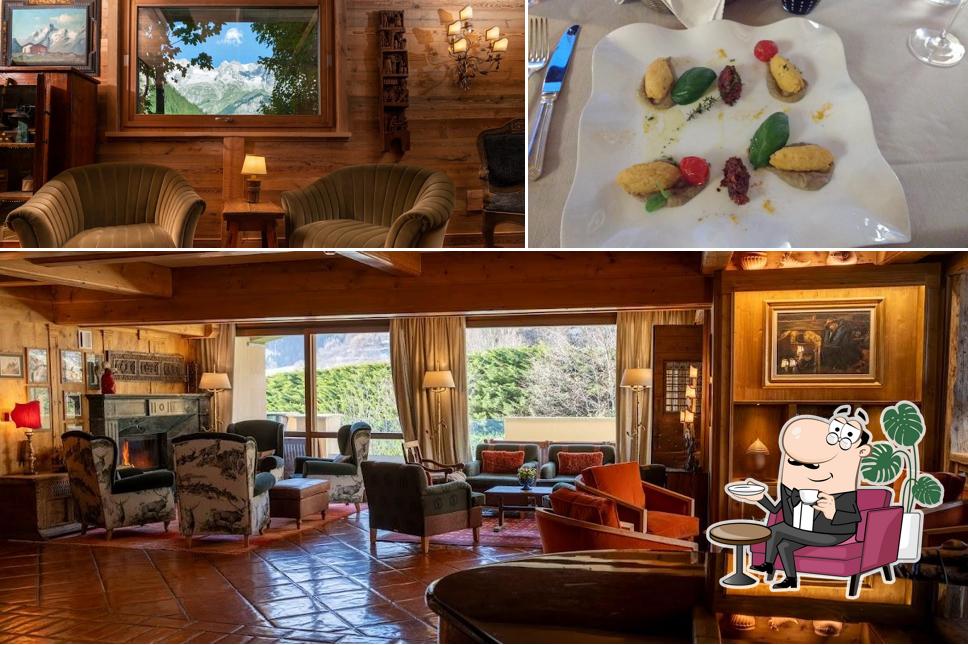 Tra le varie cose da Gran Baita Hotel & Wellness Resort si possono trovare la interni e cibo