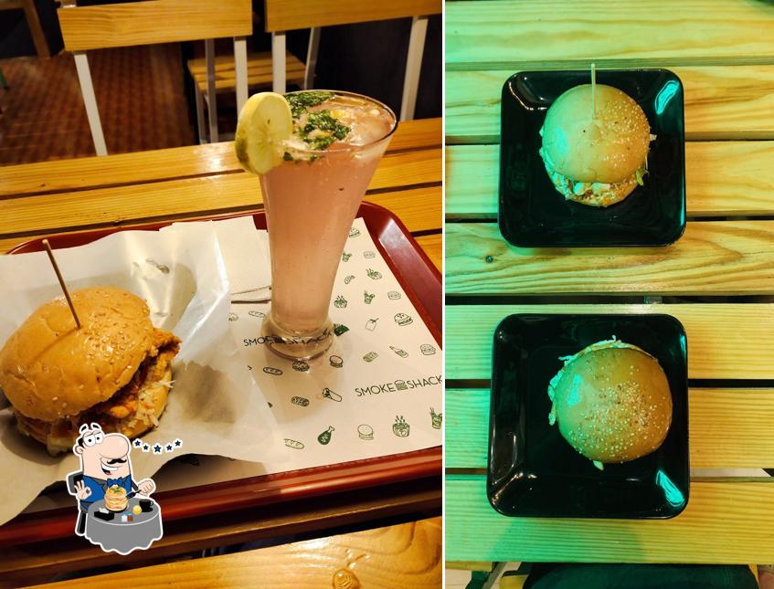 Food at Smokeshack burger