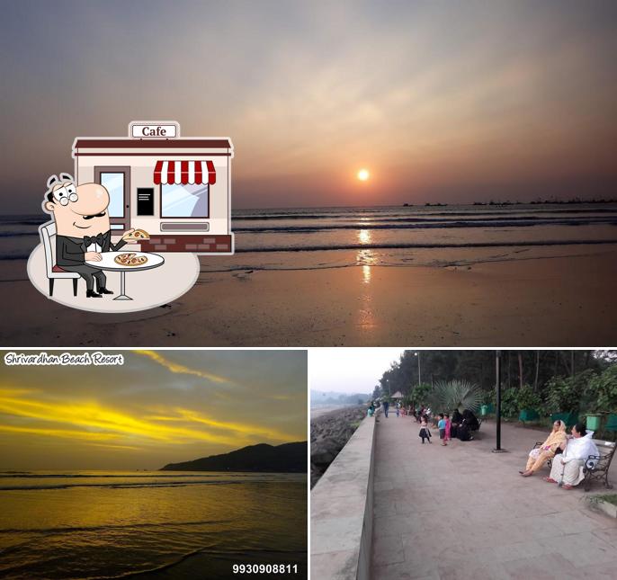 You can get some fresh air outside Shrivardhan Beach Resort