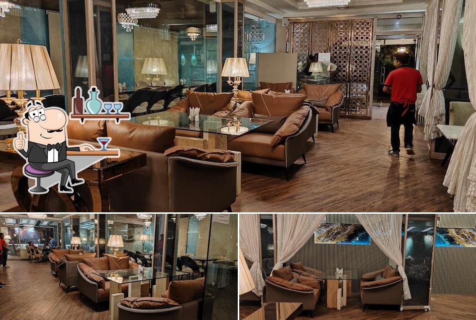 The interior of Vaibhav’s Sitara Restaurant