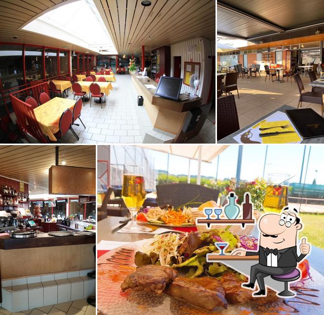 Gli interni di Restaurant du Tennis