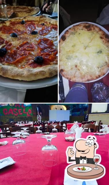 La cibo e interni del ristorante