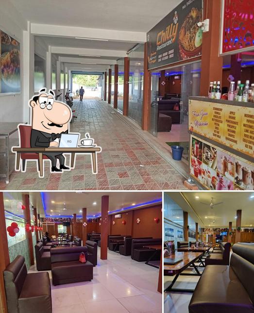 The interior of Chilly Restaurant