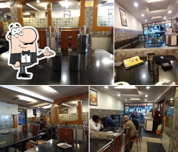 The interior of Lakshmi Illam Restaurant