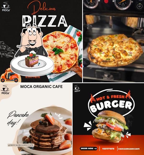 Chocolate cake at MOCa' Organic Cafe Coffee Shop