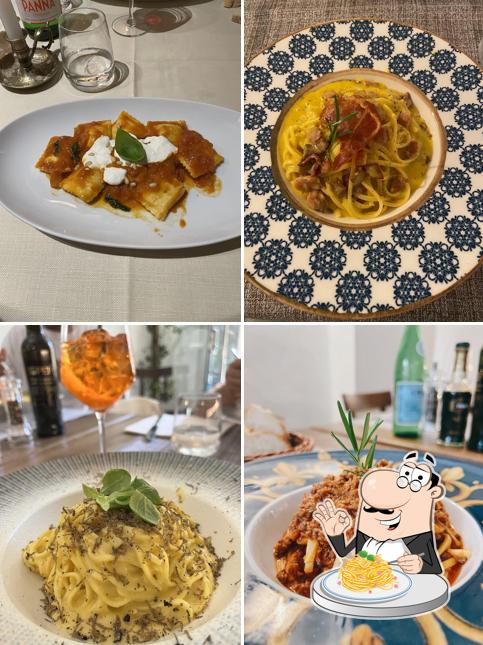 Spaghetti alla carbonara al Ristorante Tre Pepi - Firenze