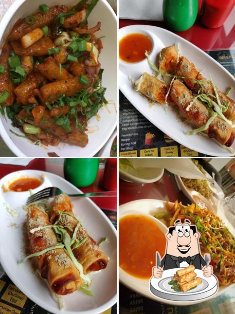 Spring rolls at The Golden Diner