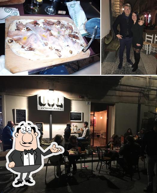 Dai un’occhiata alla foto che raffigura la interni e pizza di U-èsse-èlle