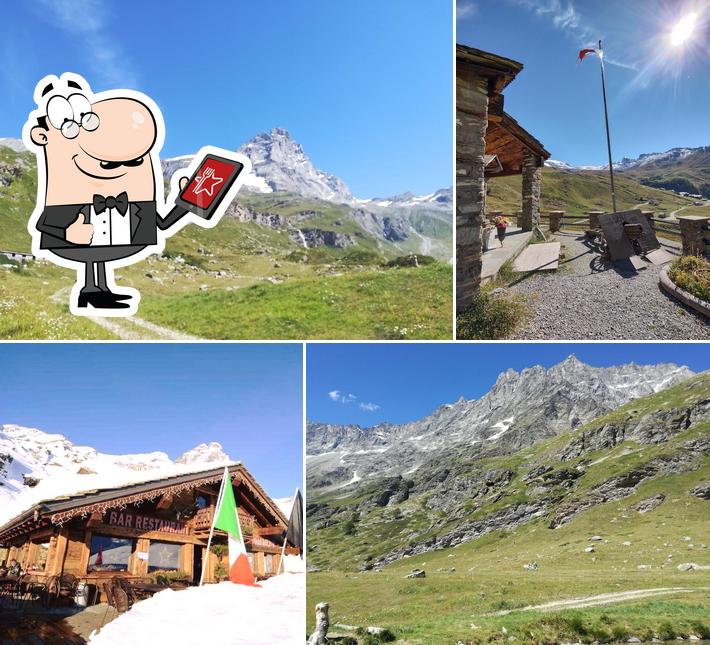 Puoi goderti l'aria fresca da seduto all'esterno di Royaume du Cervin