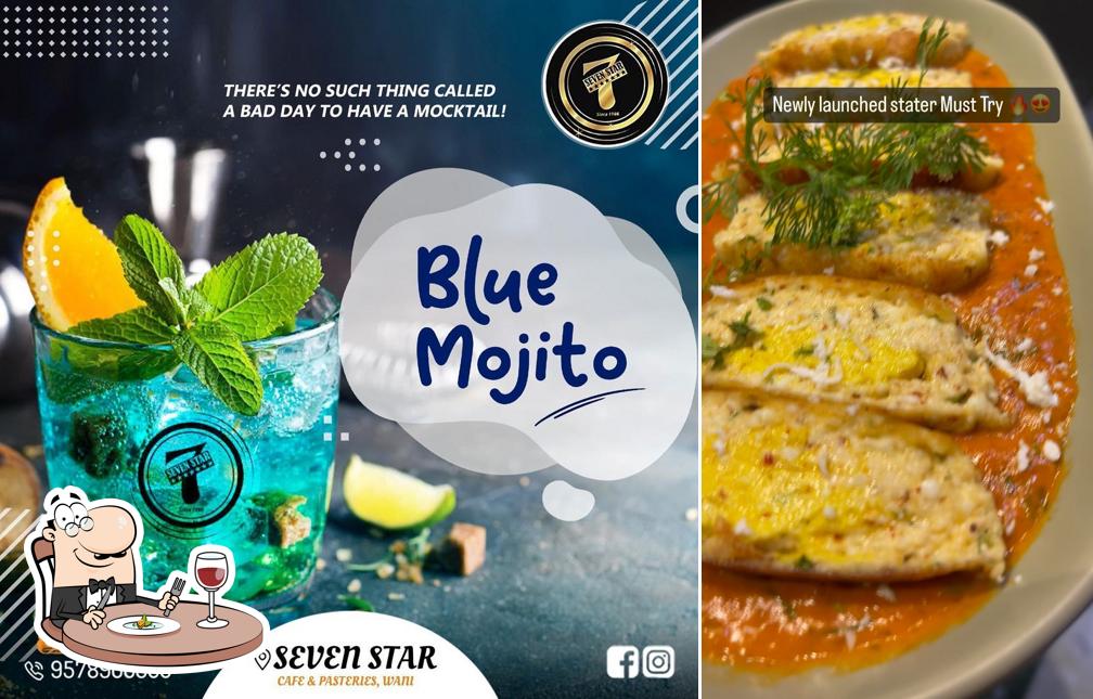 Food at Seven Star Cafe & Pastries
