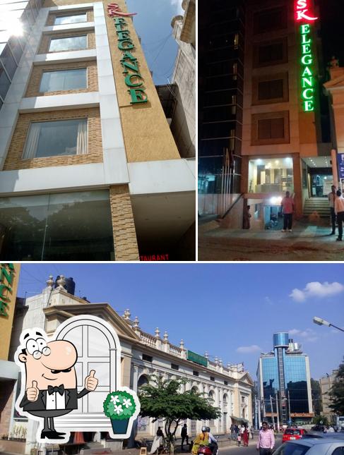 The exterior of Hotel RR Mysore - Red Pepper Restaurant