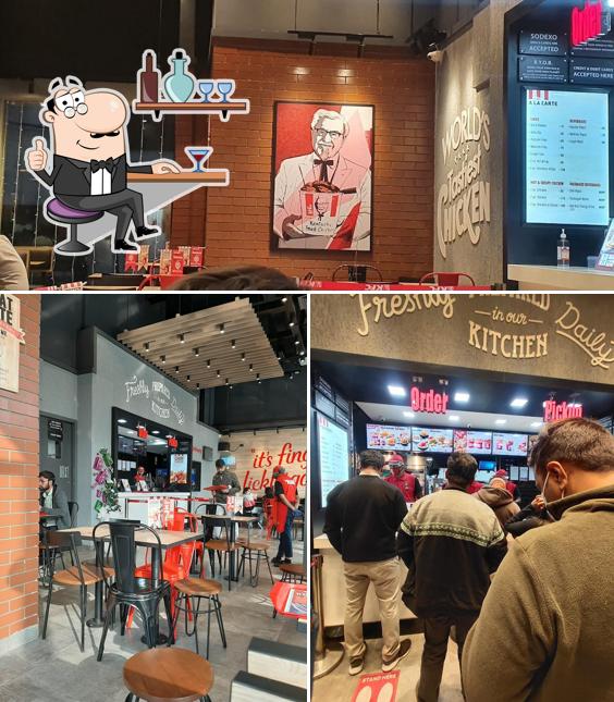 The interior of KFC