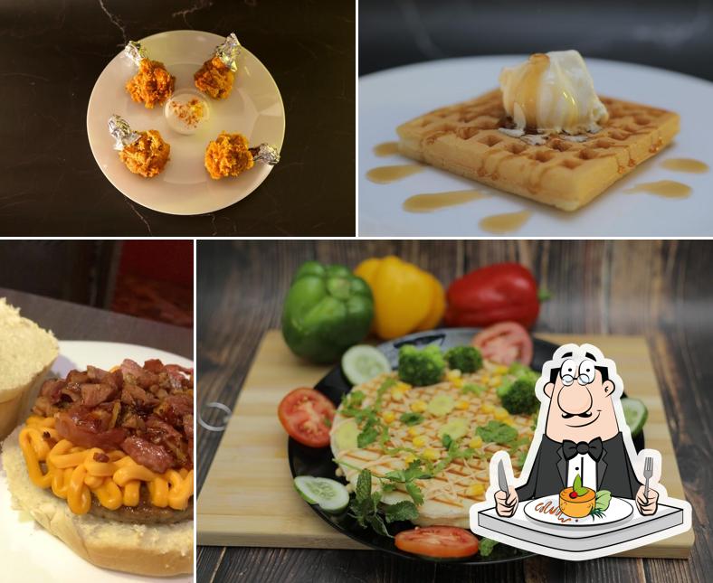 Food at Krispy Crunch - Waffle House - Coffee Day