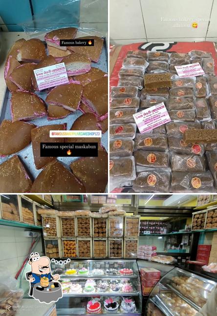 Food at Famous bakery & live cake shop