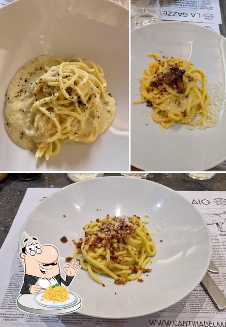 Spaghetti alla carbonara al La Cantina del Macellaio