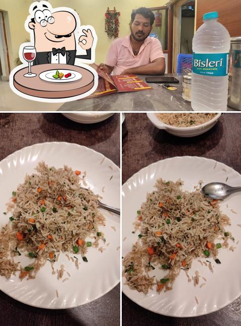 The restaurant's food and beverage