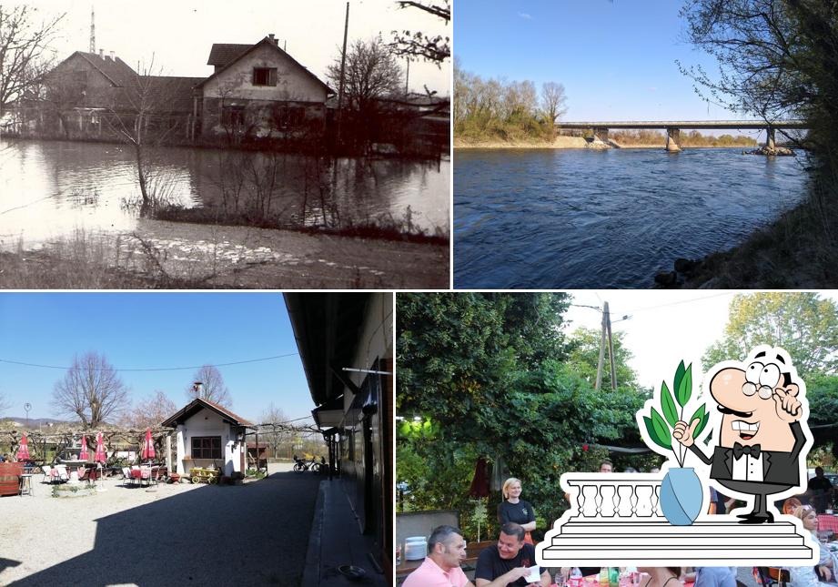 Goditi la vista dagli esterni di Izletište Suhina