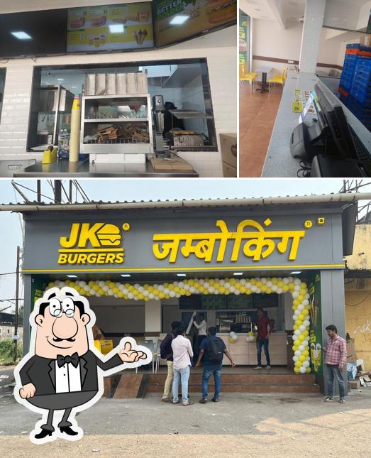 The interior of Jumboking indian burger