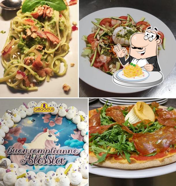 Spaghetti alla carbonara al Pizzeria Amadeus