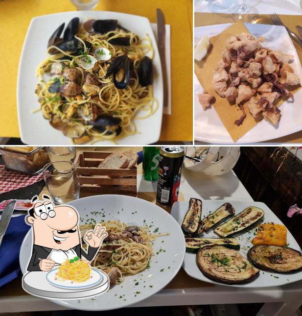 Spaghetti alla carbonara al Bagno Il Gabbiano