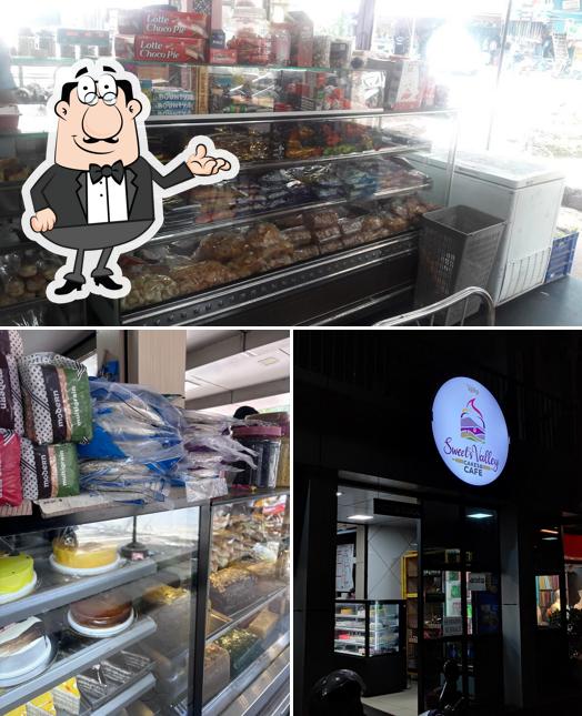 Take a seat at one of the tables at Sweets Valley