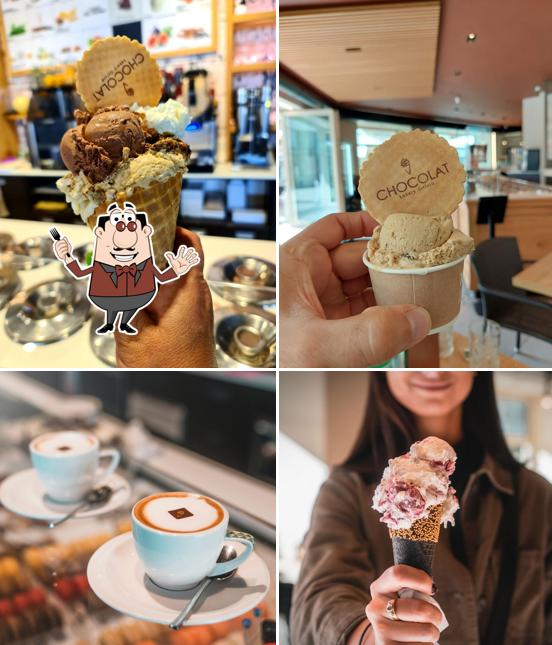 Cibo al Gelateria Chocolat