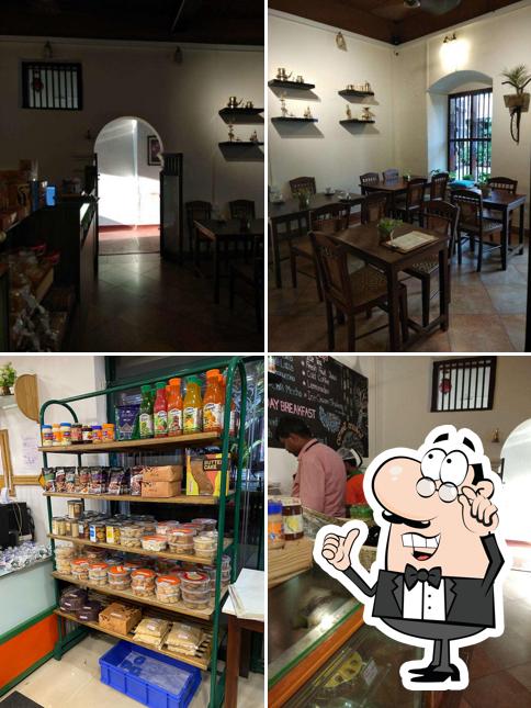 Take a seat at one of the tables at BreadWorld