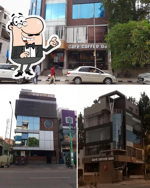 The exterior of Café Coffee Day