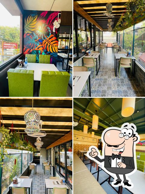 The interior of Charcoal Shack Restaurant