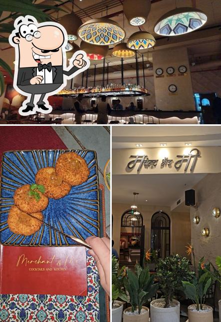 Take a seat at one of the tables at Merchant & Me