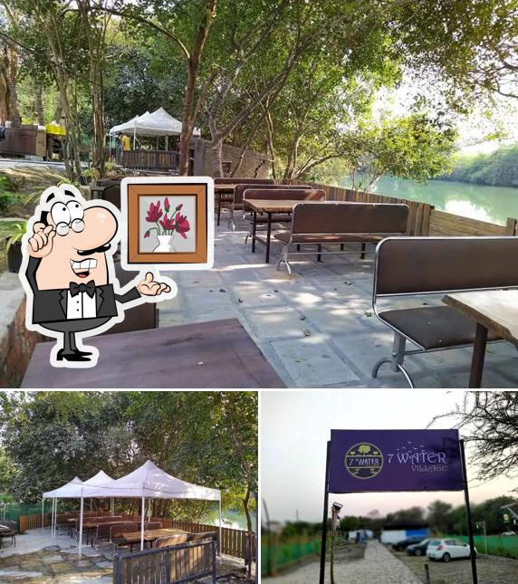 Take a look at the picture displaying interior and exterior at Seven Water Village