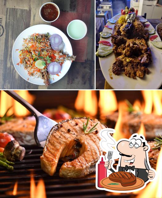 Skybar Rooftop bar and restaurant offers meat meals