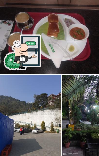 The picture of exterior and food at Vaango