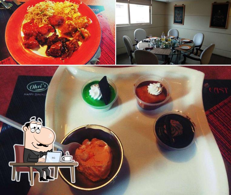Take a seat at one of the tables at Ohri's Uppu Telugu Kitchen