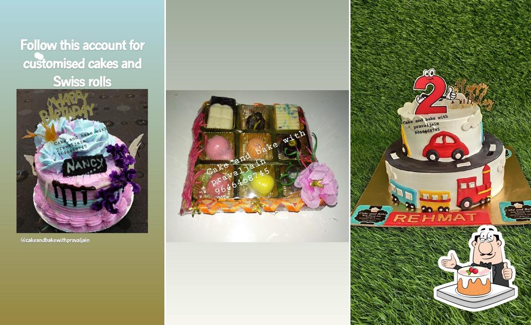Look at the image of Cake and bake with praval jain