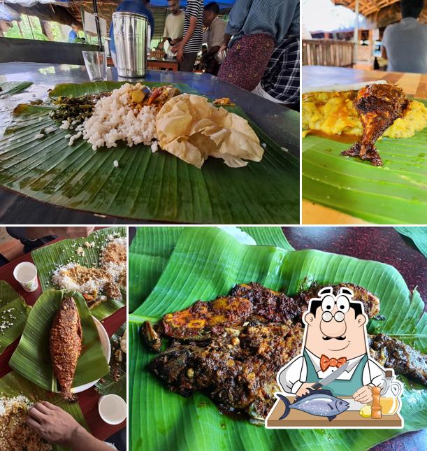 Grilled salmon at Chandrettante Chaayakkada