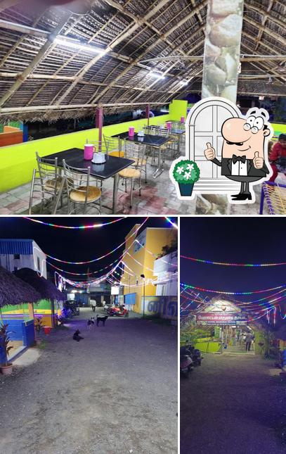 The restaurant's exterior and interior