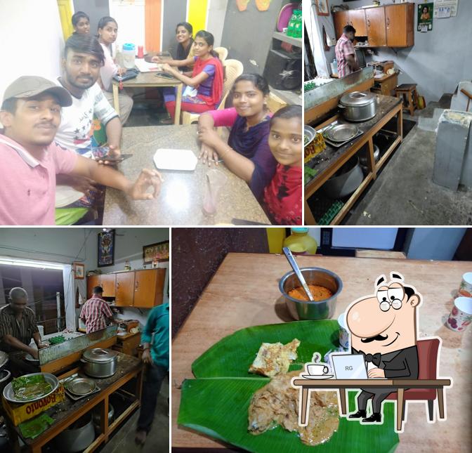 The interior of Master Parotta Stall