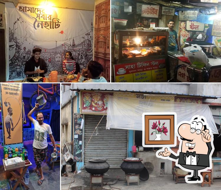 The interior of Saha Tiffin Stall