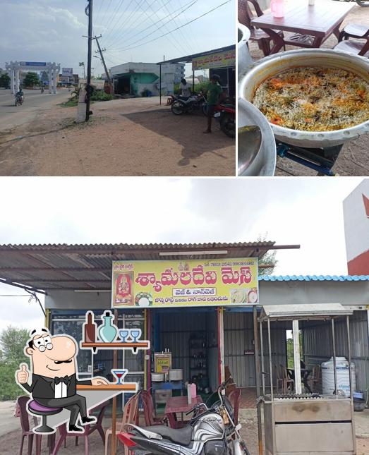 The interior of Shyamala devi mess and biryani point