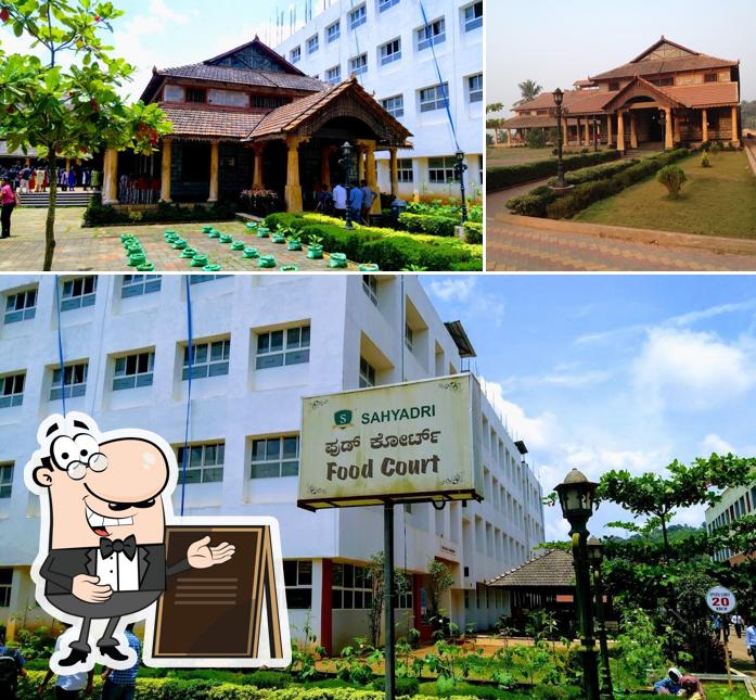 Enjoy the view at the outside area of Sahyadri Food Court